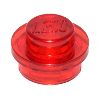 plaat 1x1 rond trans red